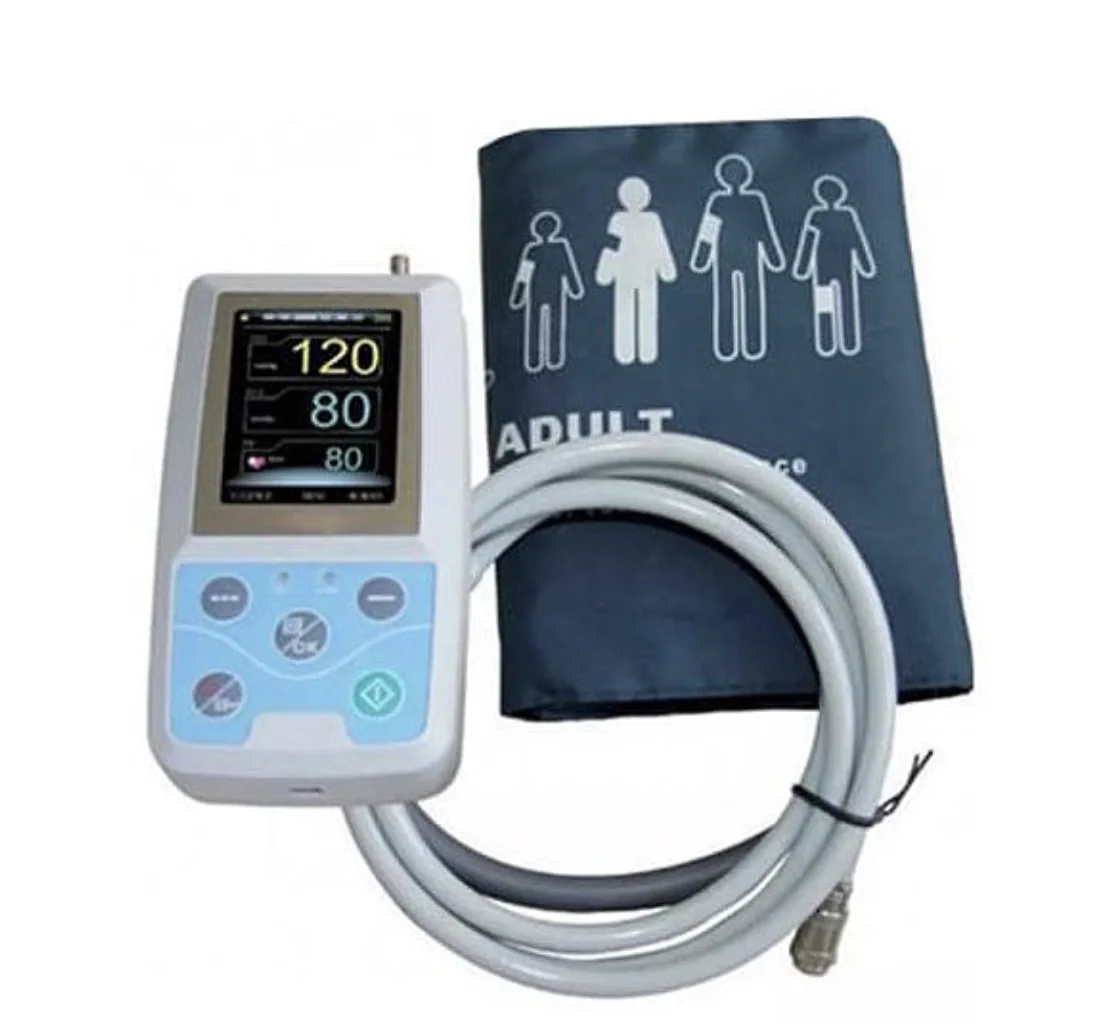 Ambulatory blood pressure monitor with cuff