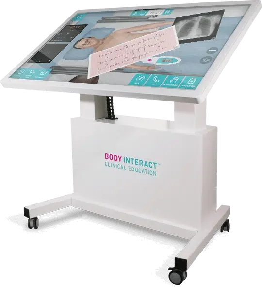 Body Interact virtual patient simulation interface